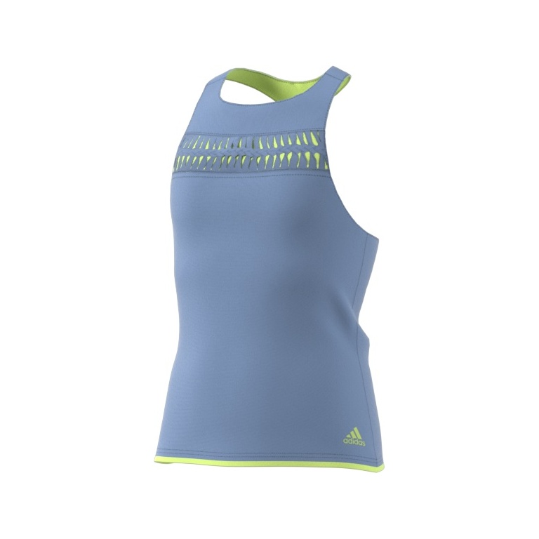 adidas Tank top tenisowy Melbourne #18 jasnoniebieski dziewczęcy
