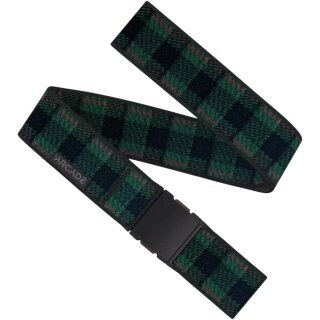 Pas arcade w kratkę w kolorze emeraldgreen