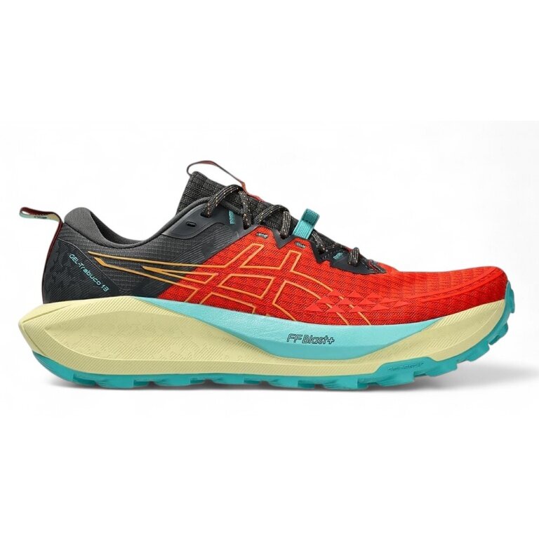 Buty biegowe Asics Trail Gel Trabuco 13 2025 czerwono/piaskowo/niebieskie męskie