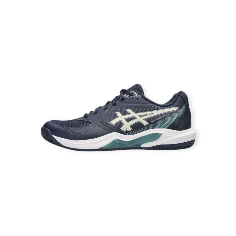 Asics buty tenisowe Gel Dedicate 9 na nawierzchnię ceglaną/piaskową ciemnoniebieskie męskie