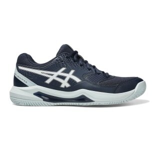 Asics buty tenisowe Gel Dedicate 8 na nawierzchnię ceglaną/piaskową granatowo-białe damskie