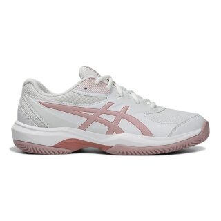 Asics buty tenisowe Gel Game GS (szkoła podstawowa) na nawierzchnię ceglaną/piaskową białe/różowe dla dziewcząt