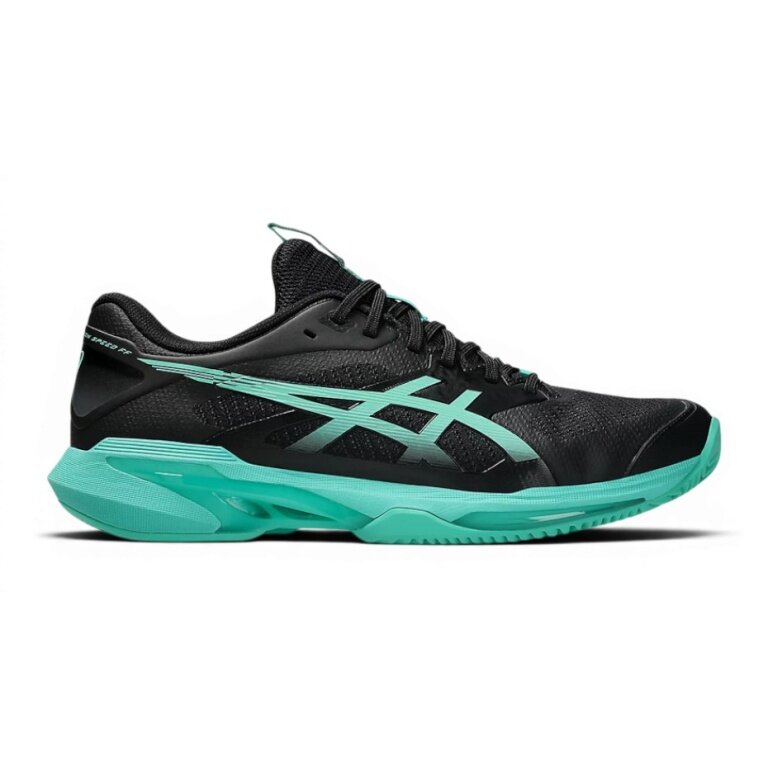 Buty tenisowe Asics Solution Speed FF 4 Clay/Sandplatz/Leichtigkeit czarne/zielone męskie
