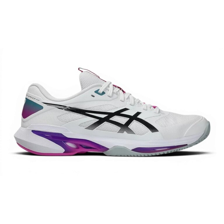 Buty tenisowe Asics Solution Speed FF 4 Clay/Sandplatz/Leichtigkeit białe/fioletowe męskie