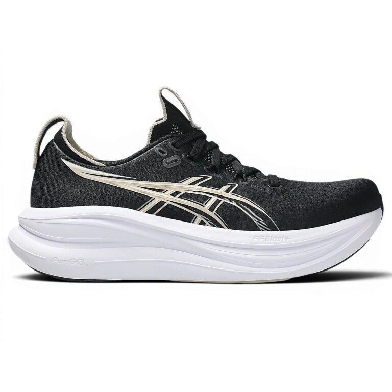 Buty biegowe Asics Gel Nimbus 28 (amortyzacja) czarne/szare damskie