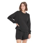 Sweatshirt Athlecia Jacey Crewneck (miękki materiał) czarny damski