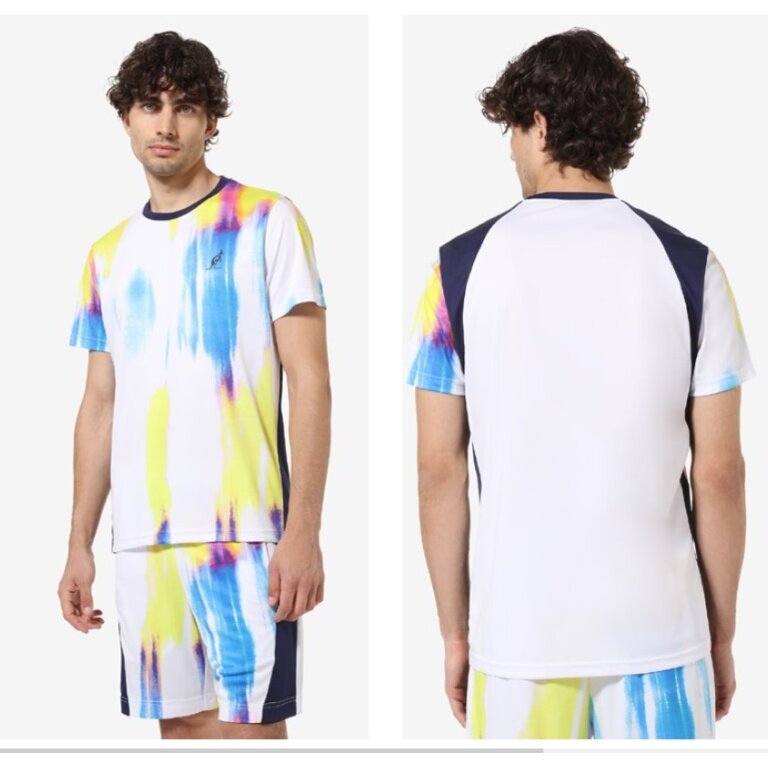 Australian T-shirt tenisowy Ace Blaze biały męski