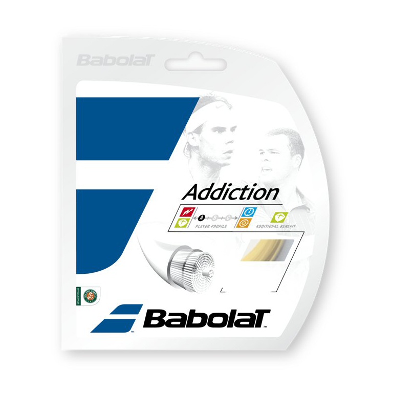 Naciąg z żyłki tenisowej Babolat Addiction (Touch+ochrona ramion) naturalny