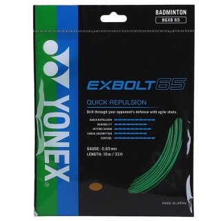 Naciąg z żyłki do badmintona Yonex Exbolt 65 zielony