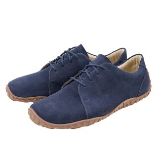 Buty Bär Barfussschuhe Jase (skóra bydlęca zamszowa) niebieskie męskie