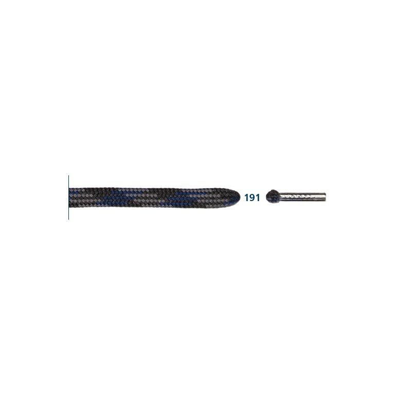 Barth sznurowadła Bergsport półokrągłe szare/czarne/royal 120cm