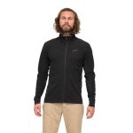 Kurtka polarowa Bergans Rabot Midlayer (lekka, oddychająca) czarna męska