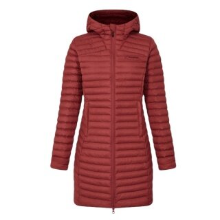 Kurtka zimowa Berghaus Nula Micro Long (ciepła, wodoodporna, wolna od PFC) czerwona damska