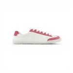 Blusun Barfussschuhe Sneaker BLSN-500W (skóra gładka/ zamszowa, elastyczna podeszwa) biało-różowe damskie