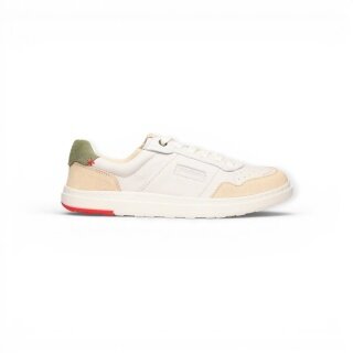 Blusun buty barfuśki sneakers BLSN-600+W (skóra gładka/ zamsz) białe/beżowe damskie