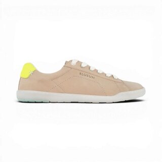 Blusun Barfussschuhe Sneaker BLSN-100W (skóra nubukowa/velours) beżowy/neon damskie