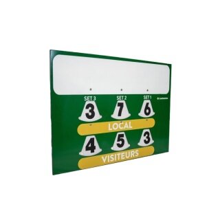 Tablica wyników Carrington Tennis-Punktetafel (z powierzchnią reklamową) zielona
