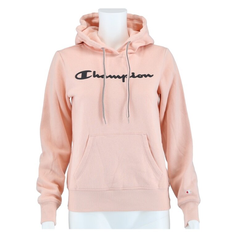 Champion Bluza z kapturem (ocieplana) American Classic Logo różowa damska