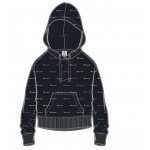 Champion Bluza z kapturem (Bawełniany hoodie) Allover Logo-Print czarny Damski