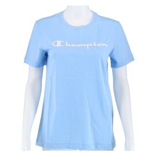 Koszulka Champion (Bawełna) Duży nadruk logo jasnoniebieska Damska
