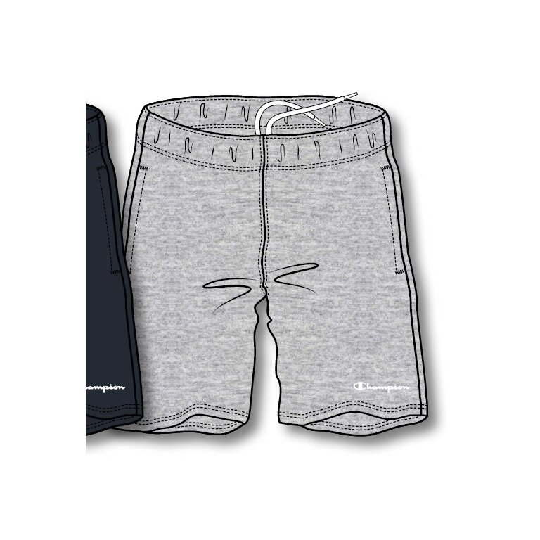 Champion Spodenki dresowe Bermuda (Bawełna) krótkie Logo napis mały 2022 szary Mężczyźni