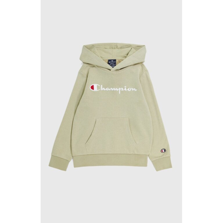 Champion Bluza z kapturem (Bawełniany hoodie) Duże logo 2024 beżowy Chłopcy