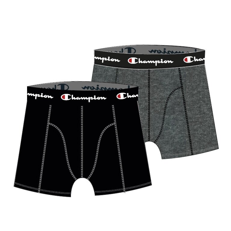 Champion Bokserki (Bawełna) Bielizna czarna/ciemnoszara Mężczyźni - 2-pack
