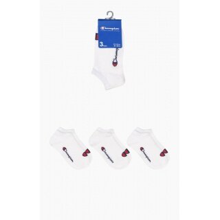 Champion Skarpetki tenisowe (bawełna) Sneaker z nadrukiem 2022 białe męskie - 3 pary