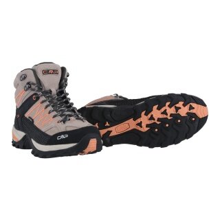 Buty trekkingowe CMP Rigel Mid WP (wodoodporne) beżowo-melonowe damskie