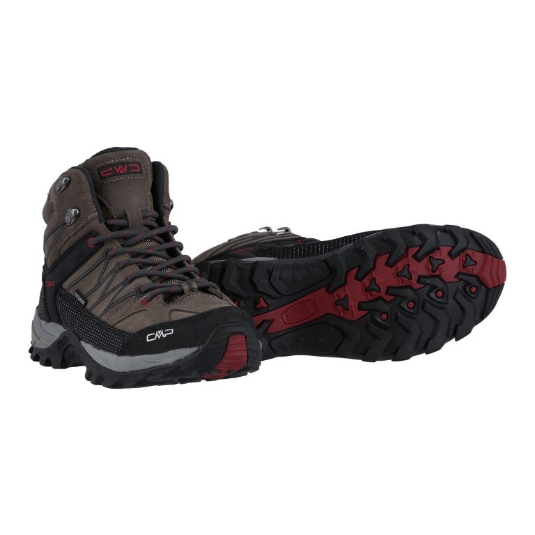 CMP Buty trekkingowe Rigel Mid WP (wodoodporne) ciemny brąz męskie