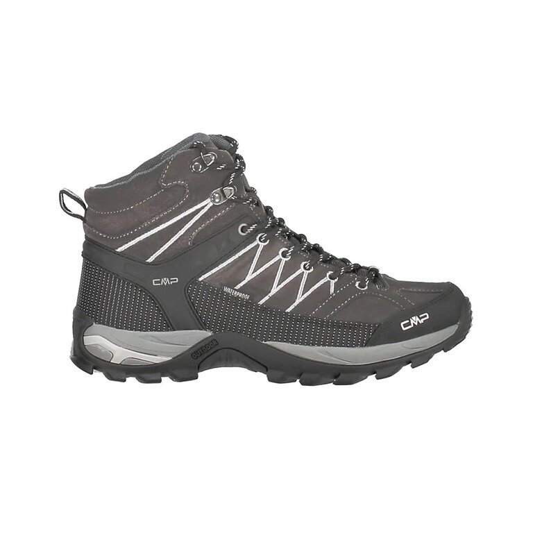 CMP Buty trekkingowe Rigel Mid Trekking WP (Trekking, wodoodporne) szare męskie