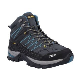 Buty trekkingowe CMP Rigel Mid WP (wodoodporne) antracytowo-niebieskie męskie
