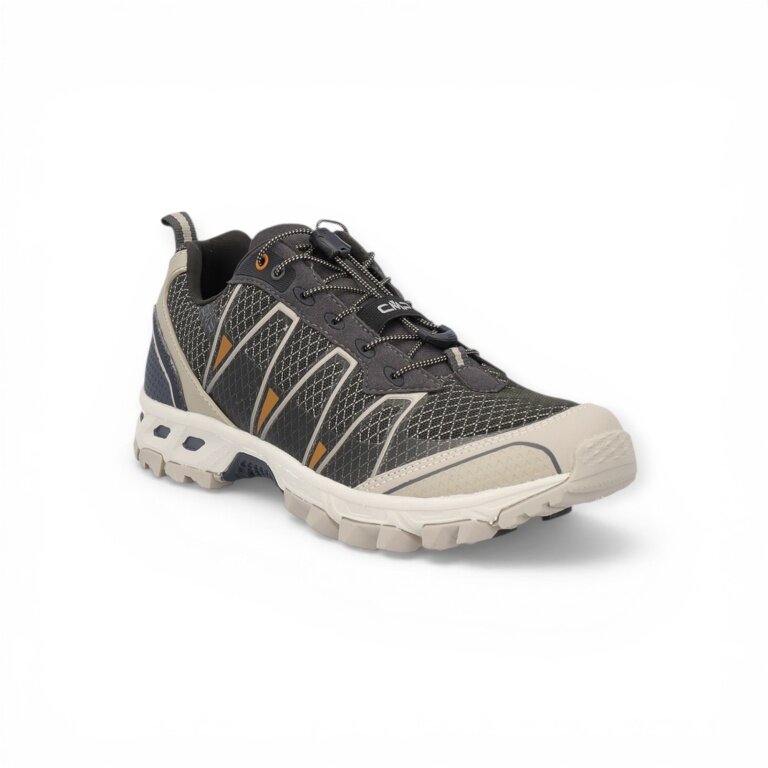 Buty do biegania CMP Trail Altak WP (wodoodporne) ciemnoszare/beżowe męskie