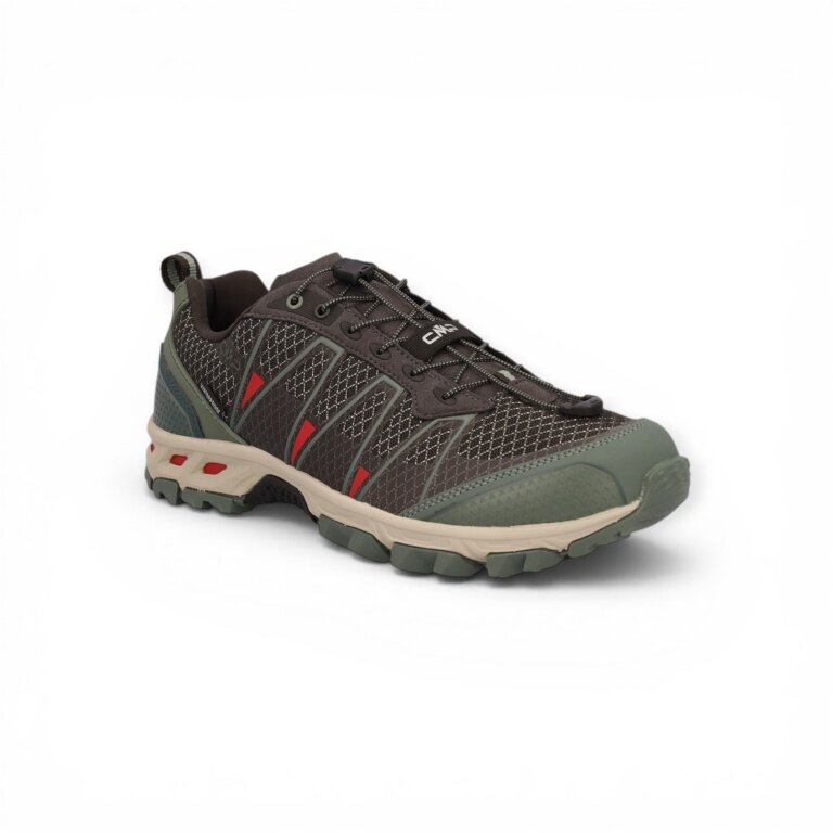 Buty do biegania CMP Trail Altak WP (wodoodporne) ciemnoszare/zielone męskie