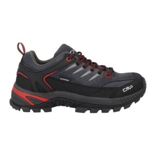 Buty trekkingowe CMP Rigel 2.0 Low WP (wodoodporne) tytanowo-szare/czerwone męskie
