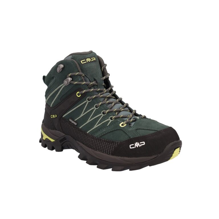 CMP Buty trekkingowe Rigel Mid Trekking WP (Trekking, wodoodporne) ciemnozielone/czarne męskie