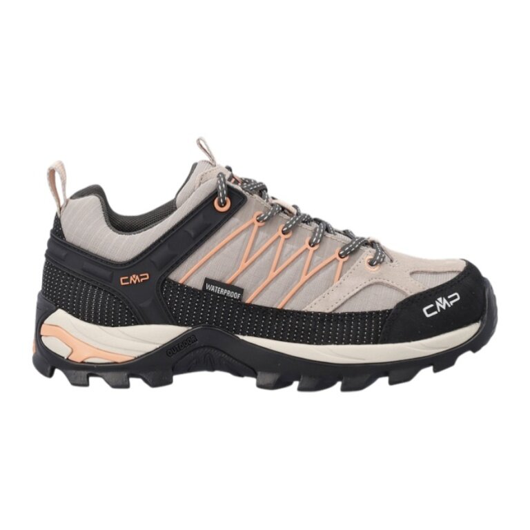 CMP Buty trekkingowe Rigel Low WP (wodoodporne) beżowo-meloniowe damskie