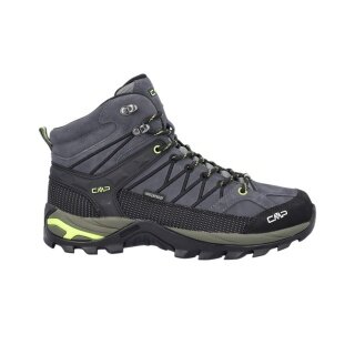 CMP Buty trekkingowe Rigel Mid Trekking WP (Trekking, wodoodporne) szare/fluogelb męskie