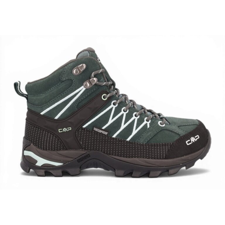 CMP Buty trekkingowe Rigel Mid WP (trekkingowe, wodoodporne) jade zielone damskie