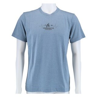 Colmar T-shirt rekreacyjne Follower (Poliester/Bawełna) niebiesko/szary męski