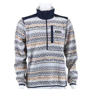Columbia Fleecepullover Sweter na pogodę z nadrukiem Half Zip II (z kieszenią na piersi) kolorowy/szary Mężczyźni