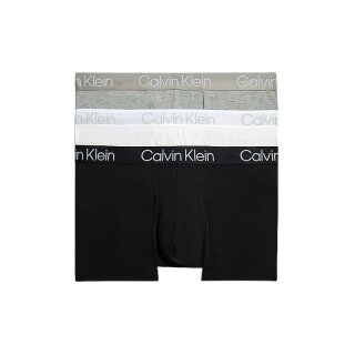 Calvin Klein Bielizna Bokserki Trunk Modern Structure (Bawełna) wielokolorowy czarny/biały/szary Mężczyźni - 3 sztuki