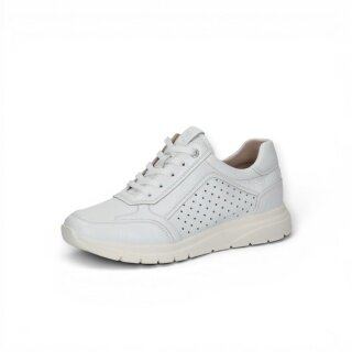 Sneaker Caprice 23755 (skóra, z bocznym zamkiem błyskawicznym) biały damski