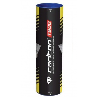Carlton Piłki do badmintona T800 Nylon Biała 6 sztuk