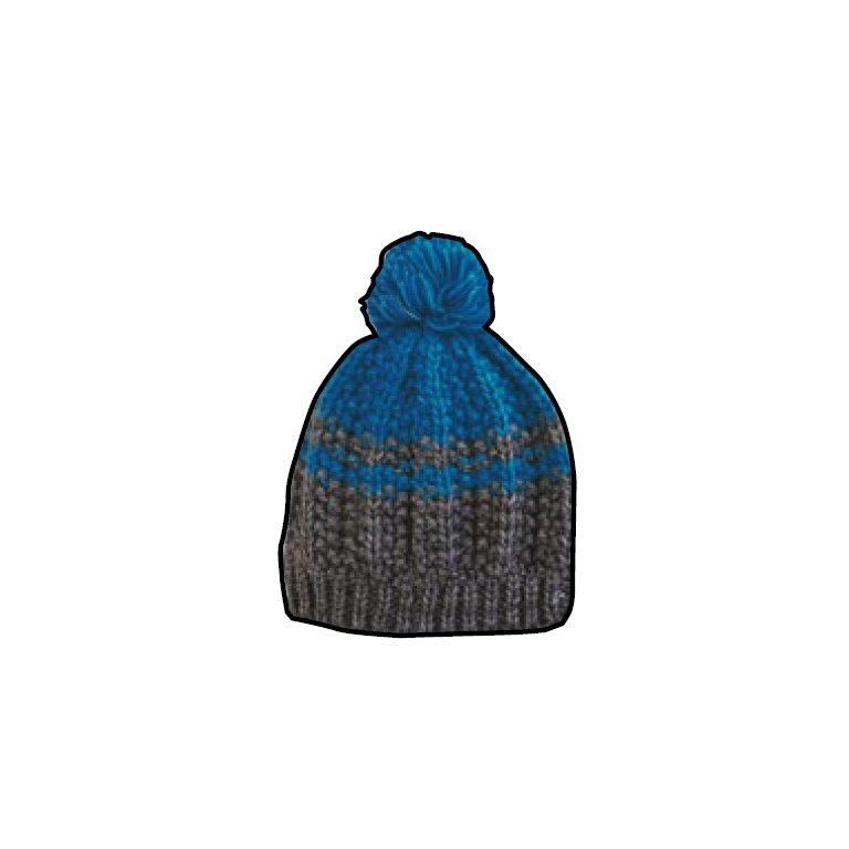 Czapka Champion Legacy Knit Bommel szara/niebieska Dzieci 1szt