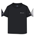 Champion T-shirt rekreacyjne (bawełna) Crew z małym logo 2023 czarny chłopcy