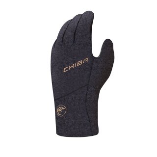 Rękawice rowerowe Chiba Winter All Natural Glove Ciepłe (wierzch z ciepłej wełny) czarne - 1 para