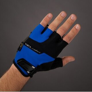 Chiba Rękawice rowerowe Gel Comfort niebieskie - 1 para