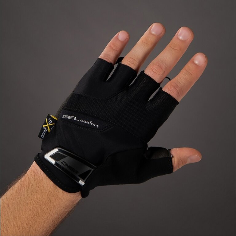 Chiba Rękawice rowerowe Gel Comfort czarne - 1 para