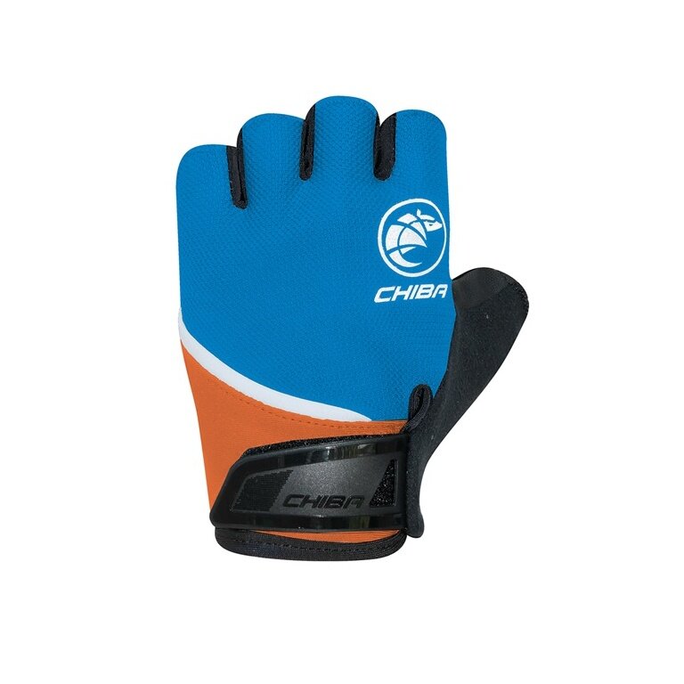 Rękawice rowerowe Chiba dla młodzieży w kolorze królewskim niebieskim - 1 para